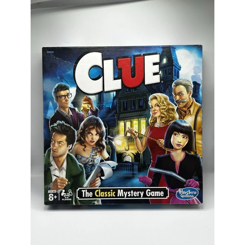Clue The Classic Mystery Game Hasbro 2018 Complete Board Game Tudor Mansion